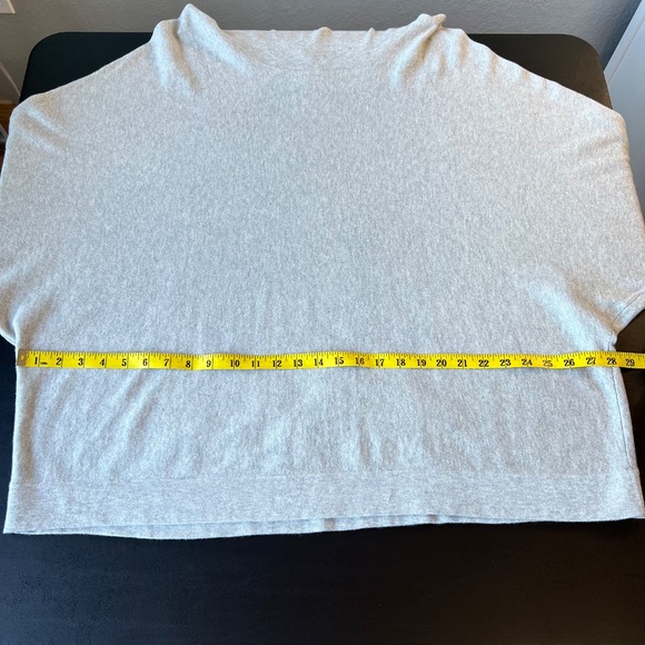 J. Jill Cotton Cashmere Blend Drawstring Draped Neck Sweater - Picture 2 of 7